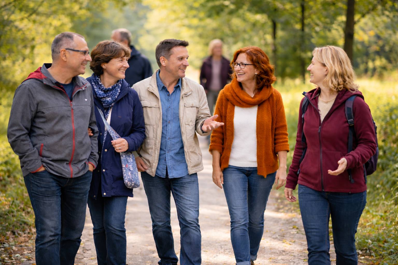 Entspannte mittlere Generation